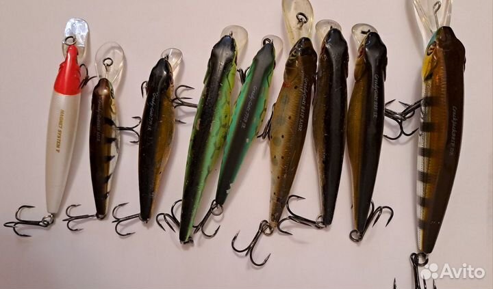 Японские воблеры набором 9 шт. Одним лотом