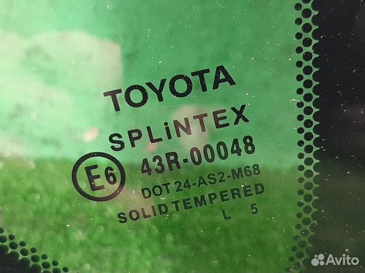 Стекло (форточка) заднее правое Toyota Corolla Ve