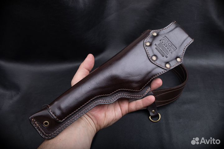 Кожаная кобура для Luger P08 - Морской