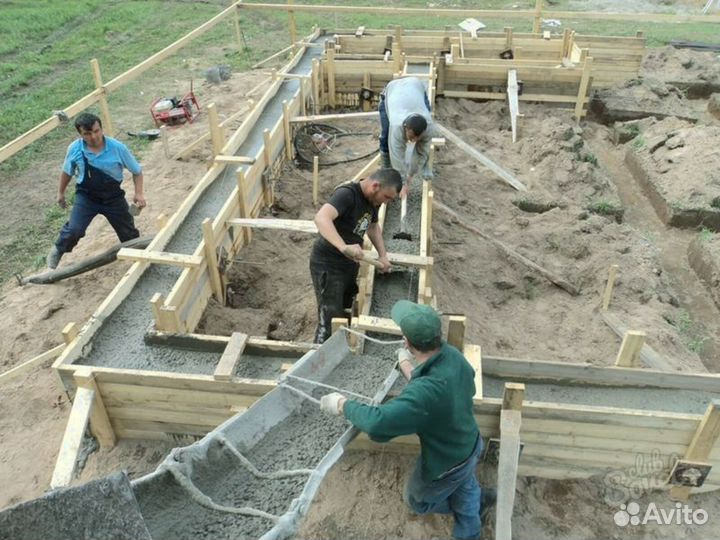 Бетон различных марок, лента 17 метров
