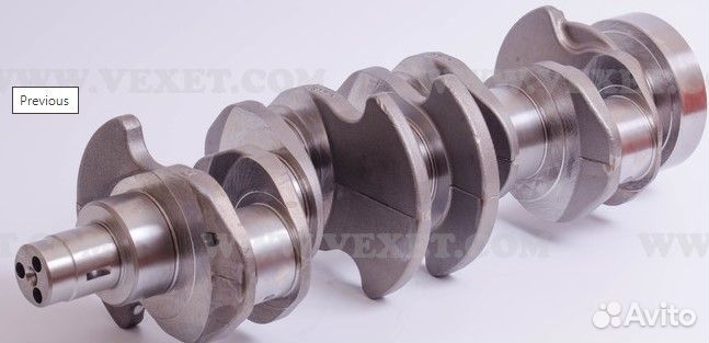 Коленчатый вал с комплектом вкладышей (диаметр ша