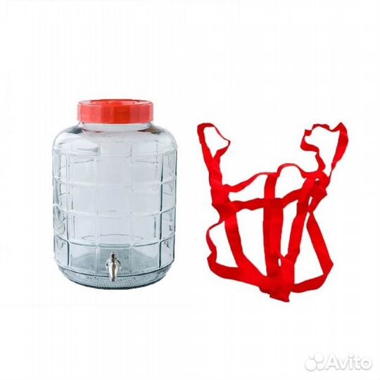 Банка Оптимум 25 л с краником, ручками, затвором