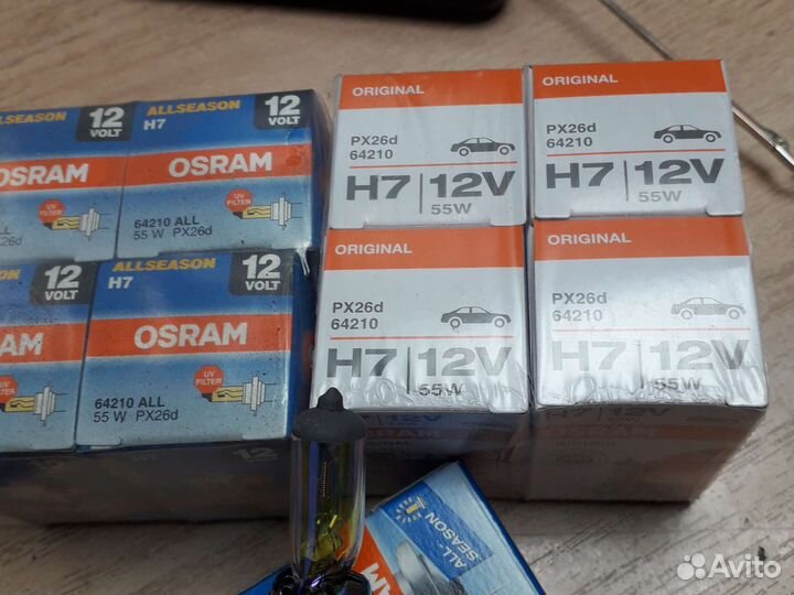 Лампы H7, H4, H11, H8 osram