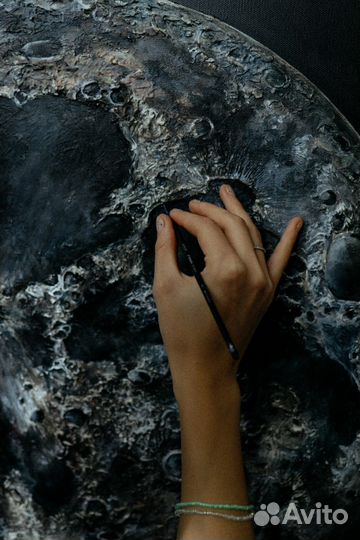 Картина холст акрил «Луна»