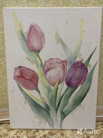 Цветы акварелью