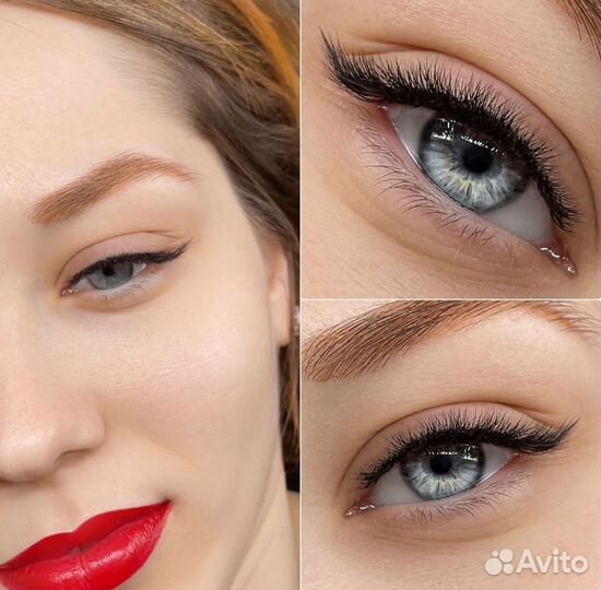 Наращивание ресниц, перманент