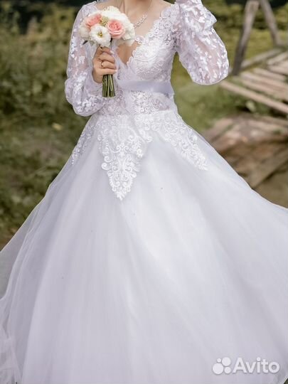 Свадебное платье 44 46 на прокат