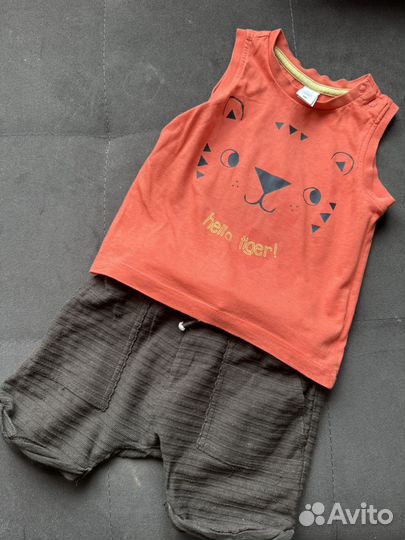 Майка и шорты next 12-18 мес