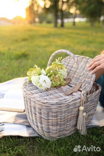 Корзина плетеная для пикника