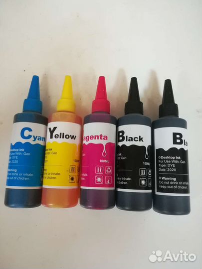 Пигментные чернила для принтеров HP, Canon