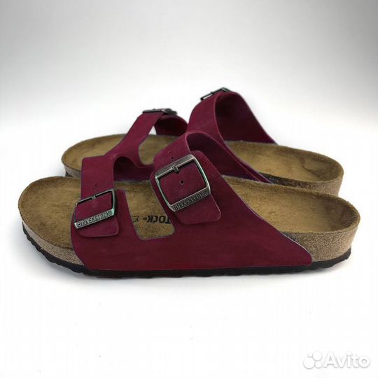 Сандалии Birkenstock Arizona бордовые