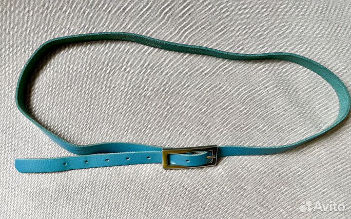 Ремень женский кожаный узкий тонкий