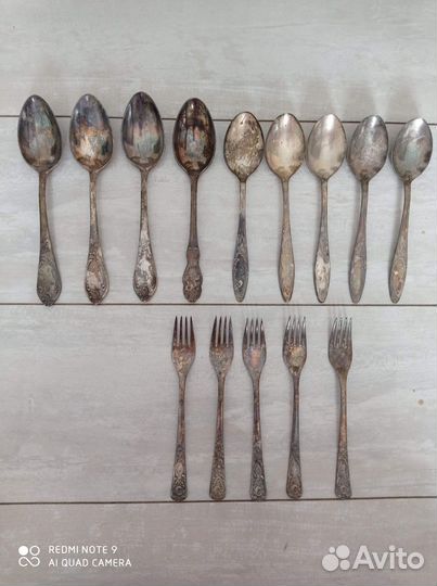 Ложки вилки мельхиоровые СССР