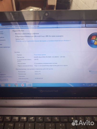 Нетбук packard bell ze6