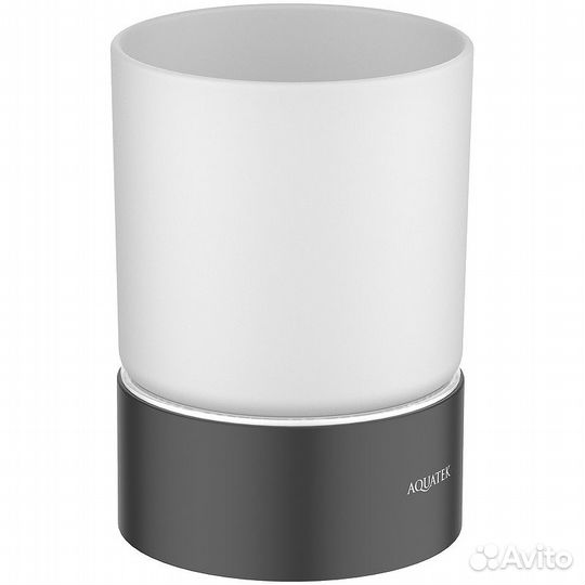 Стакан для зубных щеток Aquatek Лира AQ4428MB Черный матовый