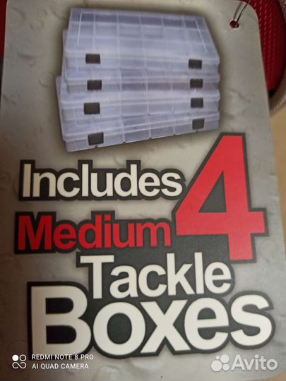 Сумка для рыболовных приманок с 4 коробками