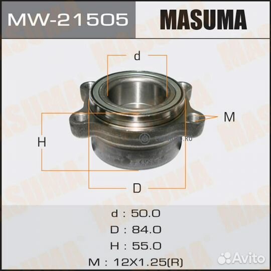 Masuma MW-21505 Подшипник задн.ступицы ступица