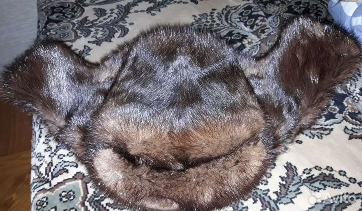 Норковая шапка мужская ушанка