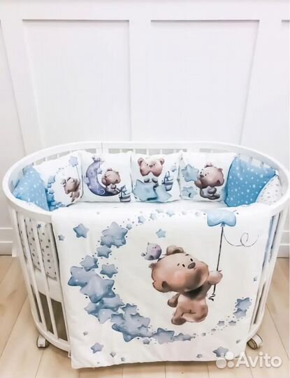 Бортики в детскую кроватку