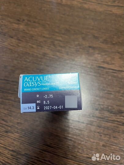 Линзы контактные Acuvue Oasys 1 Day