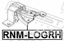 Подушка двигателя зад прав rnmlogrh Febest
