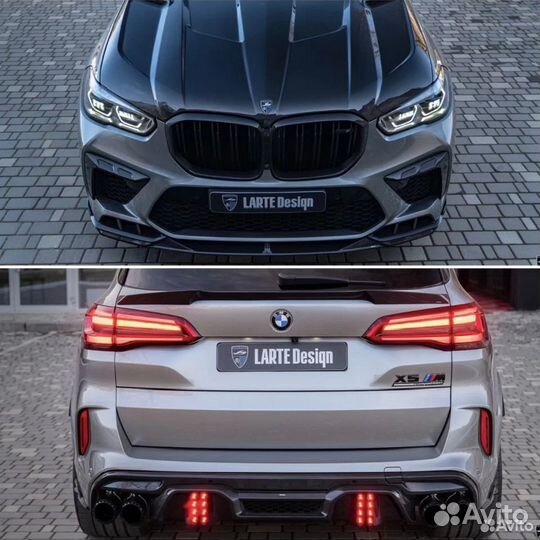 Карбоновый сплиттер, диффузор Larte на BMW X5M X6M