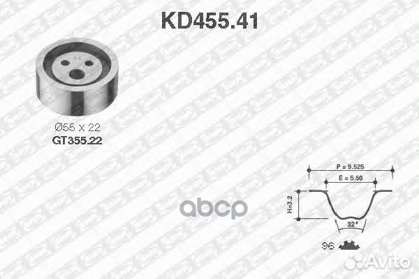 Комплект ремня грм LCV KD45541 NTN-SNR