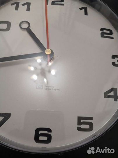 Часы настенные IKEA с мелками