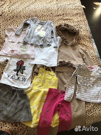 Детские вещи пакетом для девочек 104 110