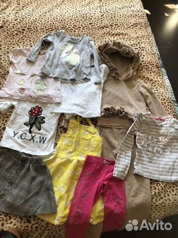 Детские вещи пакетом для девочек 104 110