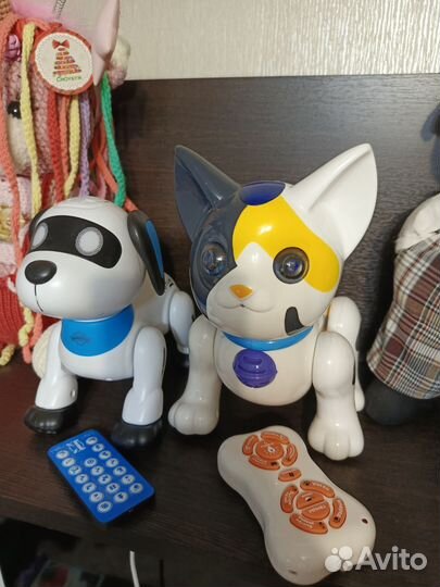 Игрушка робот собака и робот кошка