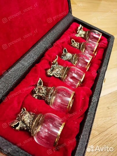 Бронзовые стопки перевертыши. Арт. 090