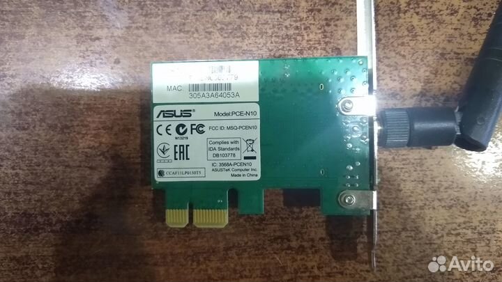 Wi-Fi адаптер asus PCE-N10