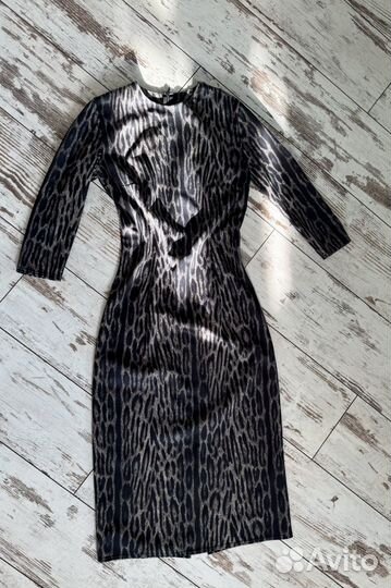 Платье винтаж леопард