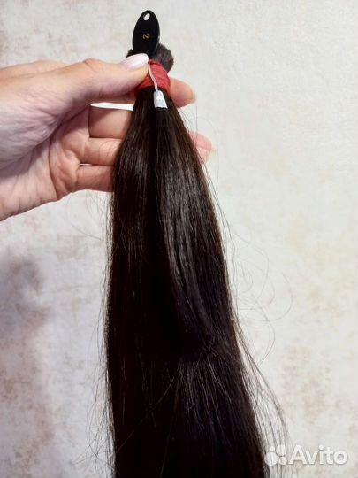Волосы 50,60,70см. Каштановые и чёрный оттенки