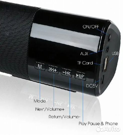 Колонка B29 Bluetooth водозащита, звонки, липучка