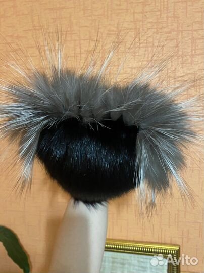 Шапка из кролика/чернобурки