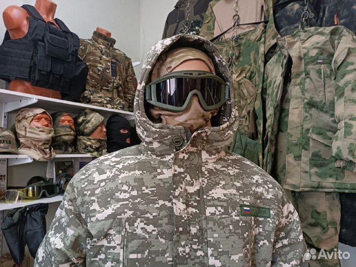 Зимняя горка на флисе