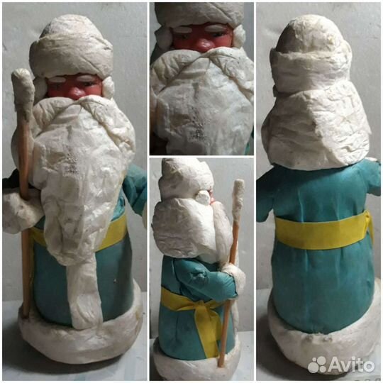 Дед мороз и снегурочка ватная СССР