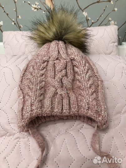 Шапка зимняя для девочки 46 48