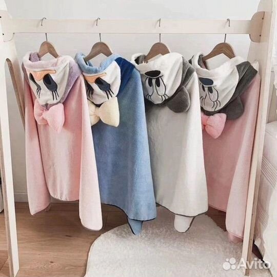 Детское полотенце с капюшоном Пончо