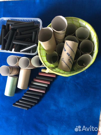 Втулки от туалетной бумаги от кассовой ленты