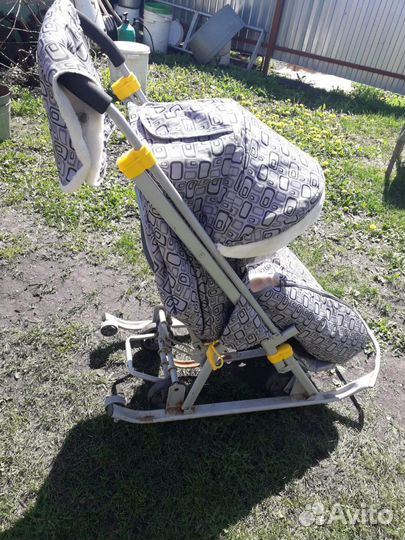 Детские санки коляска