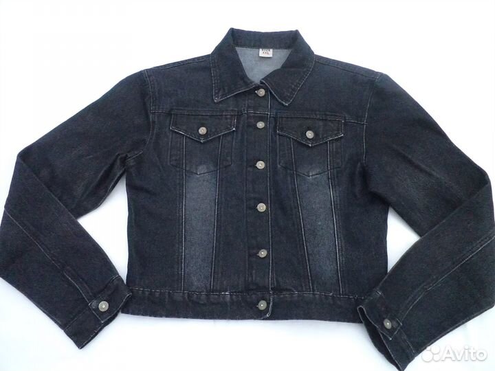 Джинсовый костюм, куртка y2k ретро 46-48-50 размер