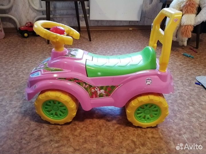 Машина большая Трёхколёсный велосипед Малыш с руч