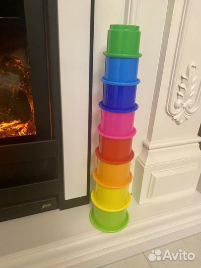 Развивающая пирамидка стаканчик, сортер