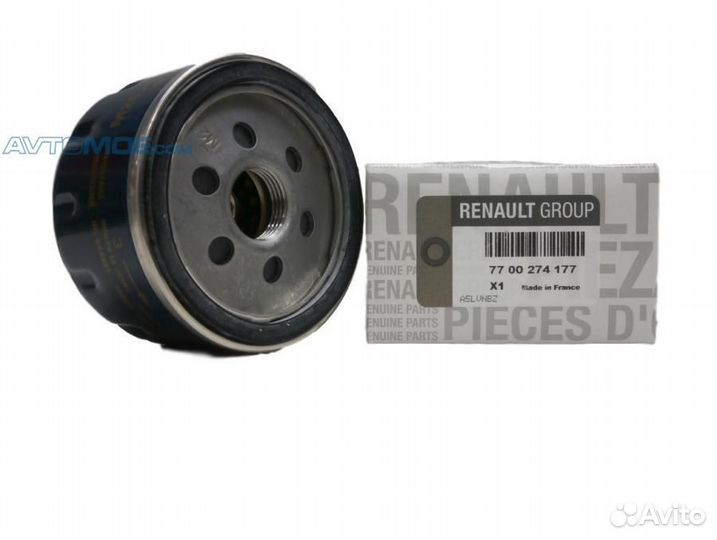 Фильтр масляный H54 мм 7700274177 renault