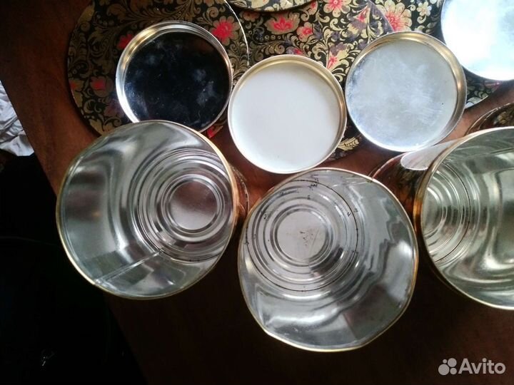 Жестяные банки СССР хохлома