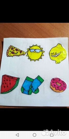 Наклейки самодельные