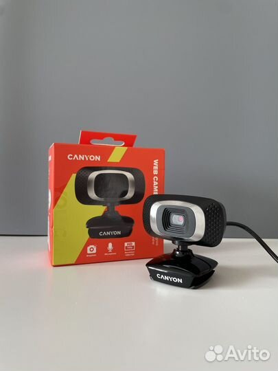 Веб-камера с микрофоном, Canyon C3, для пк, HD